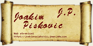 Joakim Pisković vizit kartica
